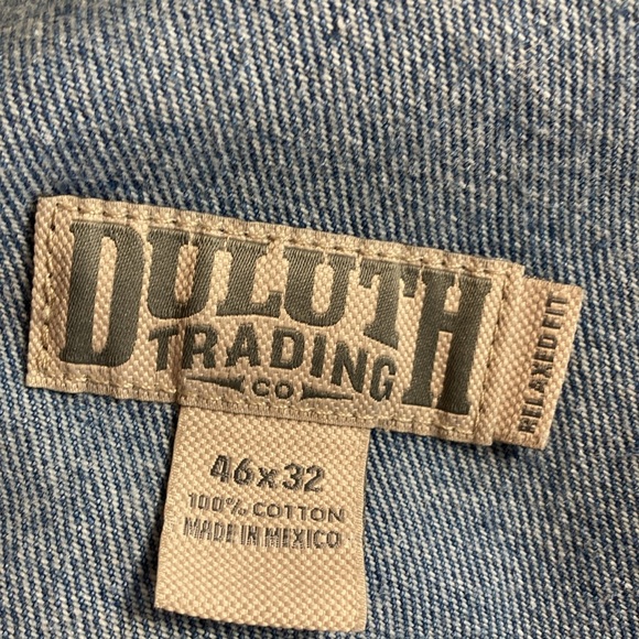 Mens EUC Duluth Trading Co Relaxed Fit Blue Jeans Size 46x31 - Picture 3 of 9